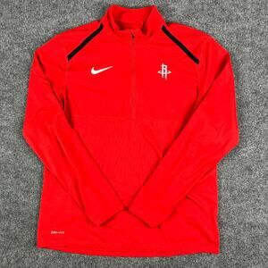 Nike Houston Rockets Red Dri-FIT Quarter Zip